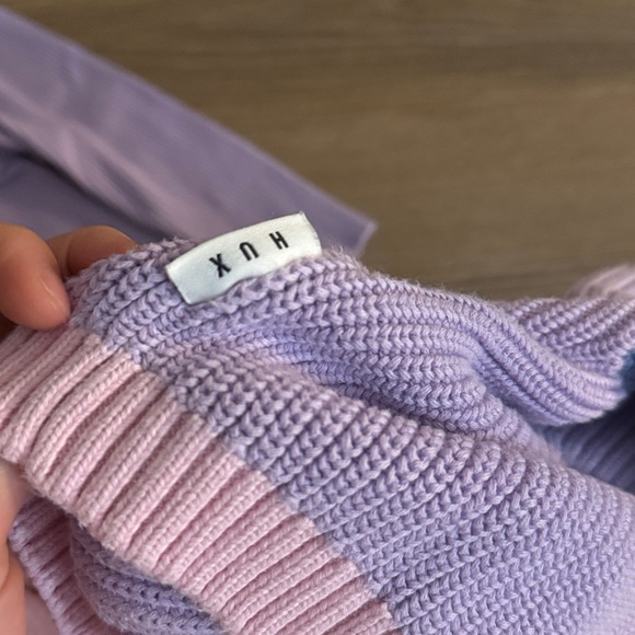 Huxbaby Peeping Pocket Girl Cardigan and knit pants in organic cotton - Picture 13 of 14